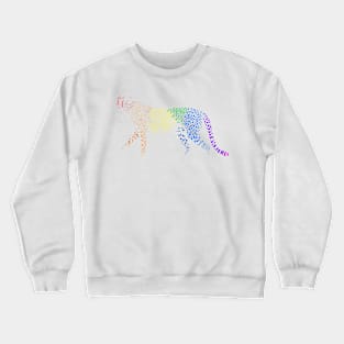 Rainbow Cheetah (white) Crewneck Sweatshirt